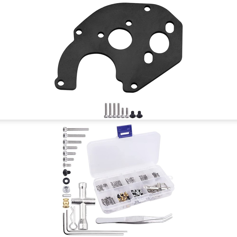 276Pcs RC Screw Kit & Aluminum Motor Mount for Axial SCX24