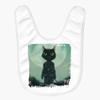 Cat in Space Helmet Baby Bibs - Cat Astronaut Baby Feeding Bibs - Black Cat Bibs for Eating view 1