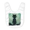 Cat in Space Helmet Baby Bibs - Cat Astronaut Baby Feeding Bibs - Black Cat Bibs for Eating view 2
