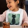 Cat in Space Helmet Baby Bibs - Cat Astronaut Baby Feeding Bibs - Black Cat Bibs for Eating view 3