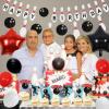 Sursurprise 41Pcs Bowling Birthday Party Decorations Set, Happy Birthday Bowling Banner Garland Balloon Cake Topper Strike Up the Fun Party Supplies view 2