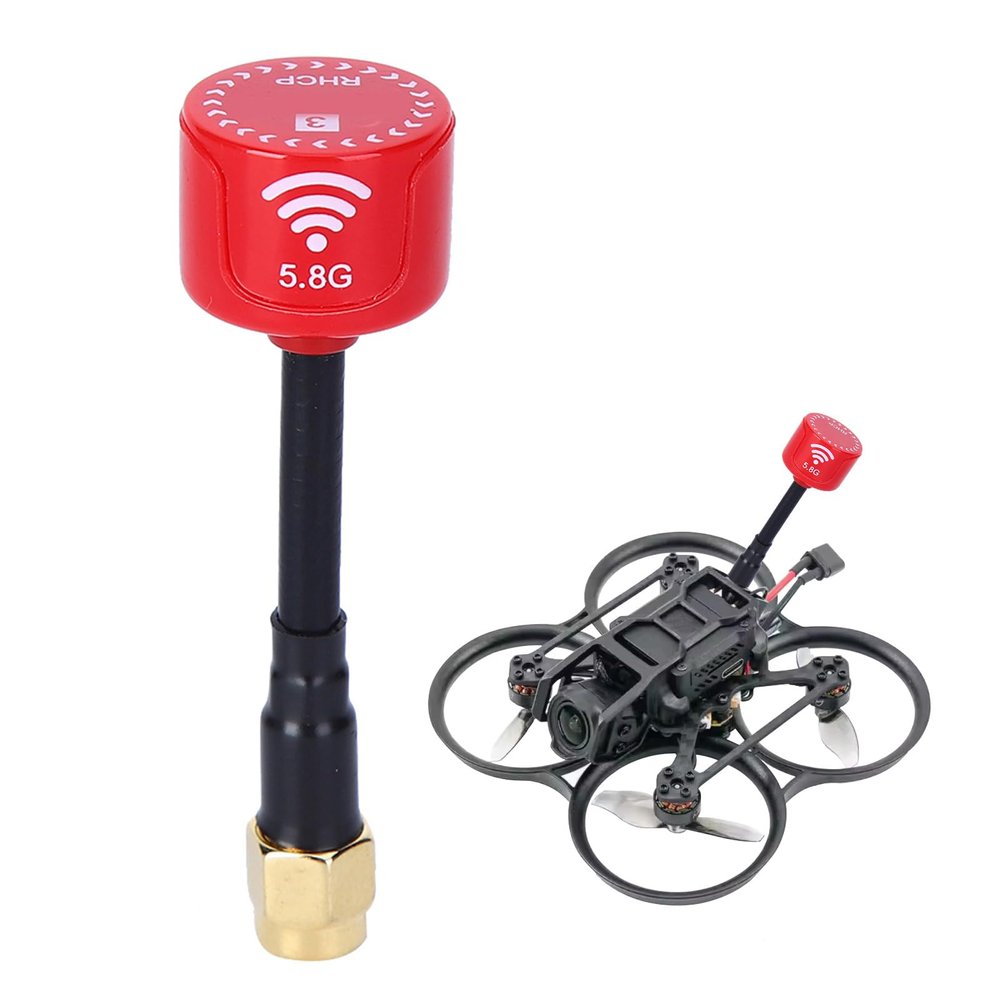 HERCHR 5.8Ghz 3dBi RHCP Antenna Lollipop Super Mini Antenna for FPV Racing Drone RC Parts Accessory FPV Antenna RHCP Omnidirectional Antenna Long Range Antenna(Inner Needle-red)