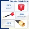 HERCHR 5.8Ghz 3dBi RHCP Antenna Lollipop Super Mini Antenna for FPV Racing Drone RC Parts Accessory FPV Antenna RHCP Omnidirectional Antenna Long Range Antenna(Inner Needle-red) view 3