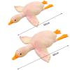 50/90cm Giant Goose Stuffed Animals Plush Toys Soft Pillow Cushion Cute Goose Plush Toy Stuffed Animals Toy Gifts for Kids Adults Yellow 50cm view 4