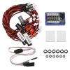 12 RC Car Headlights Taillight Flashing Light System Smart Simulation RC Truck Led Lights Lamp Kit for Tamiya/HSP CC01 1/10 1/8 Cars, Crawler, Off-Road, Sport Racing, Steering, Brake view 1
