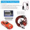 12 RC Car Headlights Taillight Flashing Light System Smart Simulation RC Truck Led Lights Lamp Kit for Tamiya/HSP CC01 1/10 1/8 Cars, Crawler, Off-Road, Sport Racing, Steering, Brake view 3