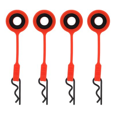 HERCHR RC Cars Parts Body Clips Pins for 1/10 Model Car Universal RC Body Clips Car Clips RC Car Parts Truck Buggy Shell Replacement(red)