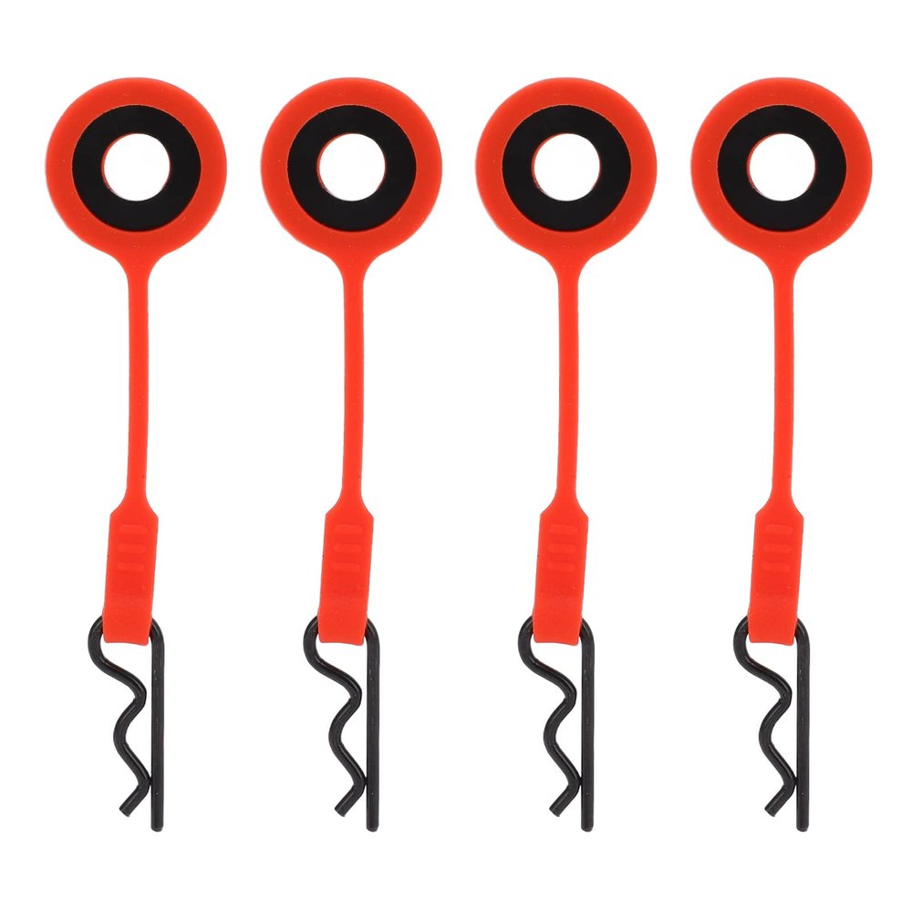HERCHR RC Cars Parts Body Clips Pins for 1/10 Model Car Universal RC Body Clips Car Clips RC Car Parts Truck Buggy Shell Replacement(red)