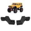 HERCHR RC Front Bumper Mounts,2pcs Aluminum Alloy Front Bumper Fixing Mount Posts Parts with Screws Wrench for Axial SCX24 1/24 RC Car(Black) view 2