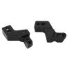 HERCHR RC Front Bumper Mounts,2pcs Aluminum Alloy Front Bumper Fixing Mount Posts Parts with Screws Wrench for Axial SCX24 1/24 RC Car(Black) view 3