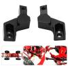 HERCHR RC Front Bumper Mounts,2pcs Aluminum Alloy Front Bumper Fixing Mount Posts Parts with Screws Wrench for Axial SCX24 1/24 RC Car(Black) view 4
