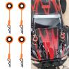 HERCHR RC Cars Parts Body Clips Pins for 1/10 Model Car Universal RC Body Clips Car Clips RC Car Parts Truck Buggy Shell Replacement(Orange) view 2