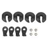 HERCHR Shock Rod End Spring Cup Set, Plastic Heavy Duty RC Shock Rod End Ball Head Accessories for 1/7 1/8 RC Cars Upgrade Parts(Black) view 1