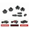 HERCHR Shock Rod End Spring Cup Set, Plastic Heavy Duty RC Shock Rod End Ball Head Accessories for 1/7 1/8 RC Cars Upgrade Parts(Black) view 4