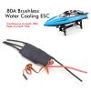 80A Brushless ESC, 80A RC Boat Brushless Water Cooling Electronic Speed Controller ESC with 5V/5A SBEC RC Electric Speed Controller ESC for Brushless Motors for RC FPV Airplane Helicopter Drone view 2