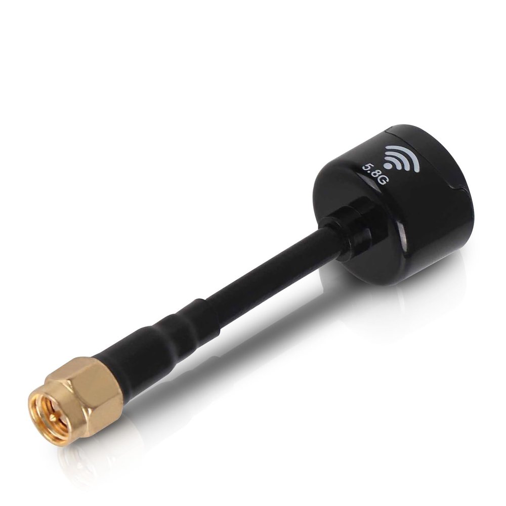 FPV Antenna Lollipop, 5.8Ghz RHCP 3dBi SMA Male and Female Mini Omnidirectional Antenna for RC Racing Drone FPV Quadcopeter Multicopter TX RX(Inner Needle-Black)