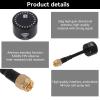 FPV Antenna Lollipop, 5.8Ghz RHCP 3dBi SMA Male and Female Mini Omnidirectional Antenna for RC Racing Drone FPV Quadcopeter Multicopter TX RX(Inner Needle-Black) view 4