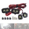 AMOGOT RC Crawler Bright Headlight Bumper Lights RC Car LED Roof Light 5050 Square Spotlight Kit for 1/10 RC Car TRX4 SCX10 90046 Wraith RR10 Redcat D90 Single Dual Light view 1