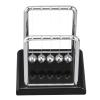 Pissente Balance Pendulum Ball, Newtons Balance Metal Pendulum Balls Office Games Desktop Decoration Toy Games Accessories for Home Office Table(Black Bottom) view 1