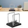 Pissente Balance Pendulum Ball, Newtons Balance Metal Pendulum Balls Office Games Desktop Decoration Toy Games Accessories for Home Office Table(Black Bottom) view 2