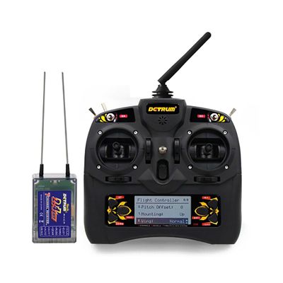 Dynam Detrum GAVIN-6C Transmitter with RXC7 Receiver for RC Airplane Helicopter Multi-Copter Drone (Mode 1 (Right Hand Throttle))
