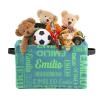 ZAACUSTOM Personalized Toy Box Storage Bins for Boys Girls with Name, Kids Custom Storage Basket Cubes Organizer with Handles, Shelf Closet Storage Baskets Bin Customized Gift, 1 Pack view 3