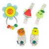 Infantino Baby's 1st Rattle Bundle Gift Set, Wrist Rattles, Foot Rattles, Spin & Teethe Gummy Rattle, Multicolor Fruit-Themed, 3-Piece Value Set for Babies 0M+ view 1
