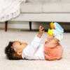 Infantino Baby's 1st Rattle Bundle Gift Set, Wrist Rattles, Foot Rattles, Spin & Teethe Gummy Rattle, Multicolor Fruit-Themed, 3-Piece Value Set for Babies 0M+ view 4