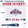 Franklin Sports MLB Kids Backyard Baseball Stadium - Kids Plastic Baseball Set with Home Run Walls, Bat, Plastic Balls + Throw Down Bases - 14' Fence for Backyard Diamond view 3