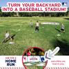 Franklin Sports MLB Kids Backyard Baseball Stadium - Kids Plastic Baseball Set with Home Run Walls, Bat, Plastic Balls + Throw Down Bases - 14' Fence for Backyard Diamond view 4