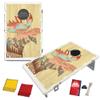 Baggo Cornhole Set 2x3 Portable Bean Bag Toss Game for Backyard Fun (Natural Whimsical Moose) view 1