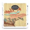 Baggo Cornhole Set 2x3 Portable Bean Bag Toss Game for Backyard Fun (Natural Whimsical Moose) view 2