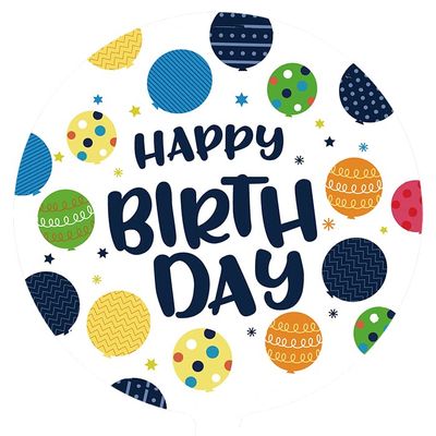 18" Happy Birthday Mylar Balloons - Pack of 10