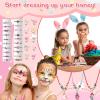 Sherr 72 Pcs Childrens Jewelry Bulk Valentine Exchange Gifts Little Girls Jewelry for Dress up Toddler 4-6 6-8, Adjustable Unicorn Valentines Necklaces for Classroom Gifts Prize Birthday Party Favor view 3