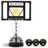 POOL BOY SPORTS - Pool Basketball Hoop - Set Includes 3X Composite Leather Basketballs, Air Pump, & Tools - Adjustable Poolside Basketball Hoop - Made for Kids, Teens, & Adults view 1