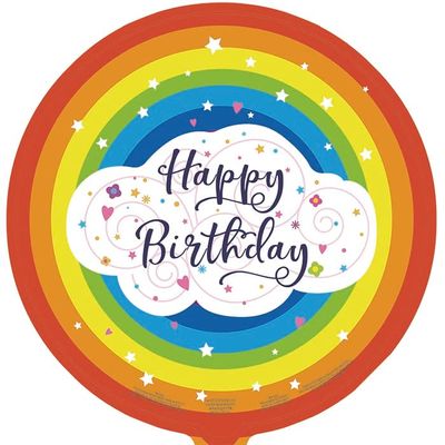 18" Happy Birthday Mylar Balloons - Pack of 10