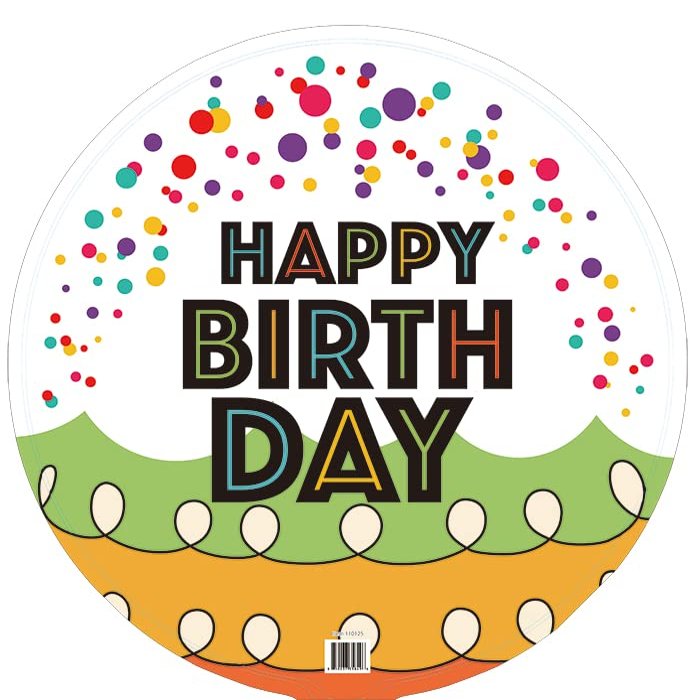 18" Happy Birthday Mylar Balloons - Pack of 10