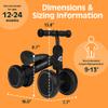 Retrospec Cricket Baby Walker Balance Bike with 4 Wheels for Ages 12-24 Months - Baby Toys & Toddler Toys for 1 Year Olds - Ride On Bicycle - Boys & Girls view 4
