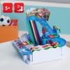 Epoch Games Super Mario Kart Racing Deluxe, Challenging Obstacle Course Track with Collectible Super Mario Kart Figures (7433) view 2