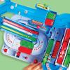 Epoch Games Super Mario Kart Racing Deluxe, Challenging Obstacle Course Track with Collectible Super Mario Kart Figures (7433) view 4
