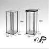 1/12 Scale Action Figure Display Box Acrylic Display Case for 1/12 Scale 1/10 Scale Figure Doll (Without Top Lamp) view 2