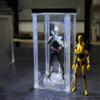 Fremego 1/12 Scale Action Figure Display Box Acrylic Display Case with Top Lamp view 2