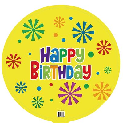 18" Happy Birthday Mylar Balloons - Pack of 10