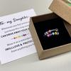 Skyfun 2 pcs Anxiety Ring Set to My Daughter Colorful Beads Spinner Adjustable FidgetJewelry Gift for Daughter Stainless Steel Anxiety Ring for Daughter with Box and Card Valentine's Day Gifts view 4