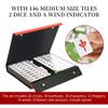 TWBTC 34MM Chinese Green Medium Mahjong Sets 144+2 Melamine Tiles 1.3" Tile with Portable Carrying Box Complete Mahjong Game Set - () view 3