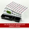 TWBTC 34MM Chinese Green Medium Mahjong Sets 144+2 Melamine Tiles 1.3" Tile with Portable Carrying Box Complete Mahjong Game Set - () view 4