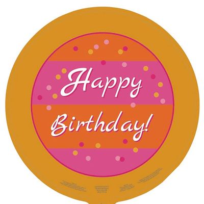 18" Happy Birthday Mylar Balloons - Pack of 10