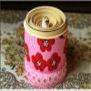 HRTC Handmade Matryoshka 10pcs Russian Nesting Dolls Red Flower with Butterfly Handmade Wood Stacking Nested Set Matryoshka Collectible Dolls Toy Set Surprise Gift view 4
