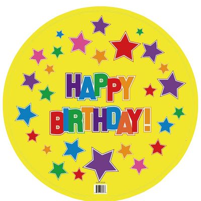 18" Happy Birthday Mylar Balloons - Pack of 10
