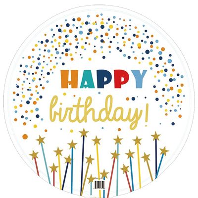 18" Happy Birthday Mylar Balloons - Pack of 10